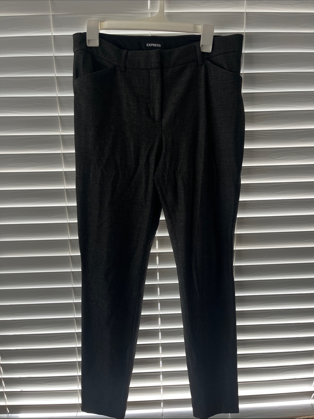 Express Grey Slim Dress Trousers